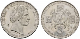 Altdeutsche Münzen und Medaillen 
 Bayern 
 Ludwig I. 1825-1848 
 Geschichtstaler 1829. Handelsvertrag zwischen Bayern, Preußen, Württemberg und He...