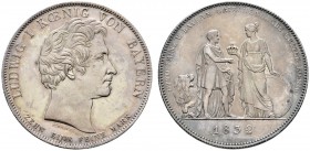 Altdeutsche Münzen und Medaillen 
 Bayern 
 Ludwig I. 1825-1848 
 Geschichtstaler-PROBE 1832. Otto von Bayern - König von Griechenland. Schild der ...