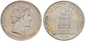 Altdeutsche Münzen und Medaillen 
 Bayern 
 Ludwig I. 1825-1848 
 Geschichtstaler 1835. Denkmal Maximilian Joseph in München. AKS 136, J. 51, Thun ...