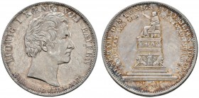 Altdeutsche Münzen und Medaillen 
 Bayern 
 Ludwig I. 1825-1848 
 Geschichtstaler 1835. Denkmal Maximilian Joseph in München. Variante mit verkürzt...
