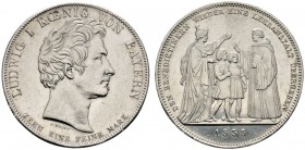 Altdeutsche Münzen und Medaillen 
 Bayern 
 Ludwig I. 1825-1848 
 Geschichtstaler 1835. Wiederzulassung der Benediktiner-Lehranstalt in Bayern. AKS...