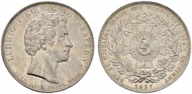 Altdeutsche Münzen und Medaillen 
 Bayern 
 Ludwig I. 1825-1848 
 Geschichtstaler 1837. St. Michaelsorden. AKS 139, J. 54, Thun 72, Kahnt 99. klein...