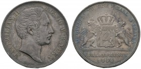 Altdeutsche Münzen und Medaillen 
 Bayern 
 Maximilian II. Joseph 1848-1864 
 Doppelter Vereinstaler 1856. AKS 146, J. 85, Thun 91, Kahnt 119. fein...