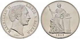 Altdeutsche Münzen und Medaillen 
 Bayern 
 Maximilian II. Joseph 1848-1864 
 Geschichtsdoppeltaler 1848. Bayerische Verfassung. AKS 163, J. 86, Th...