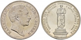 Altdeutsche Münzen und Medaillen 
 Bayern 
 Maximilian II. Joseph 1848-1864 
 Geschichtsdoppeltaler 1848. Standbild Ritter von Gluck. AKS 164, J. 8...