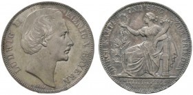 Altdeutsche Münzen und Medaillen 
 Bayern 
 Ludwig II. 1864-1886 
 Siegestaler 1871. AKS 188, J. 110, Thun 107, Kahnt 132. feine Patina, vorzüglich...