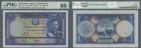Afghanistan: 50 Afghanis SH1318 (ND-1939), P.25a in perfect condition, PMG graded 66 Gem Uncirculated EPQ