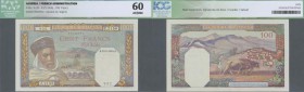 Algeria: Banque de l'Algérie 100 Francs May 23rd 1945, P.85, almost perfect condition, ICG graded 60 AU/UNC