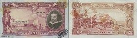 Angola: Banco de Angola 20 Angolares 1944 SPECIMEN, P.79s, oval stamp ”Specimen-Cancelled - De La Rue & Co Ltd” at lower right, Specimen number ”N° 43...