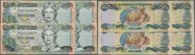 Bahamas: set of 4 pcs CONSECUTIVE REPLACEMENT notes of 50 Cents 2001 P. 68* with prefix ”Z”, all in condition: UNC. (4 pcs)