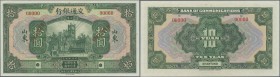 China: Bank of Communications 10 Yuan 1927, Shantung branch SPECIMEN, P.147Bs with a tiny dint at upper left and right corner, otherwise perfect. Cond...