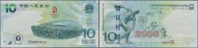 China: 10 Yuan 2008 ”Olympic Games” P. 908 in condition: UNC.