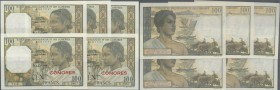 Comoros: set of 5 CONSECUTIVE pcs 100 Francs Madagascar & Comores ND P. 3b, all in condition: UNC. (5 pcs consecutive)
