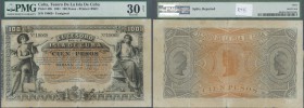 Cuba: 100 Pesos 1891 P. 43b, condition: PMG graded 30 Very Fine NET.