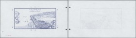 Djibouti: highly rare Archival back Proof print of the Banque de France for the 10.000 Francs P. 39 issue, the Proof is dated 1983, without watermark ...