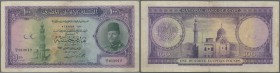 Egypt: 100 Pounds 1951 P. 27b, a note which is getting more and more rare on the market, this example in used condition with several folds and creases...