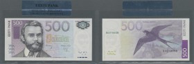 Estonia: 500 Krooni 2007 in original sealed holder from the EESTI PANK P. 89 in condition: UNC.