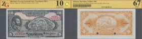 Ethiopia: 5 Dollars 1945 SPECIMEN, P.13s2 in perfect condition, ZG graded 67 GUnc