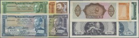 Ethiopia: Set with 5 Banknotes comprising 1 Dollar ND(1966) P.25 (UNC), 5 Dollars ND(1966) P.26 (F with pinholes), 20 Dollars ND(1961) P.21 (VF+), 50 ...