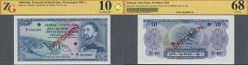 Ethiopia: 50 Dollars 1961 SPECIMEN, P.22s in perfect condition, ZG graded 68 GUnc