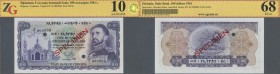 Ethiopia: 100 Dollars 1961 SPECIMEN, P.23s in perfect condition, ZG graded 68 GUnc