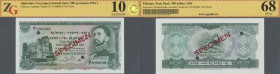 Ethiopia: 500 Dollars 1961 SPECIMEN, P.24s in perfect condition, ZG graded 68 GUnc