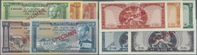 Ethiopia: complete Specimen set of the 1966 series comprising 1, 5, 10, 50 and 100 Dollars ND(1966) SPECIMEN, P.25s-29s, all in perfect UNC condition ...