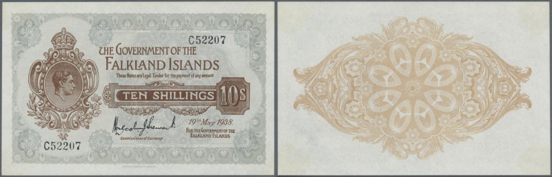 Falkland Islands: 10 Shillings 1938, P.4 in UNC