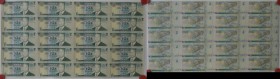 Fiji: uncut sheet of 20 pcs 2 Dollars 2000 P. 102 Y2K Millenium Edition P. in condition: UNC. (20 pcs uncut)