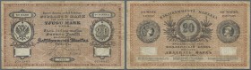 Finland: 20 Markkaa 1883, P.A47b, extraordinary rare note in still good condition with several folds, stained paper and tiny hole at center. Condition...