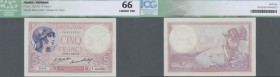France: 5 Francs 1931 P. 72d, ICG graded 66 Choice UNC.