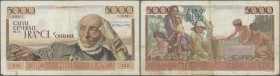 French Equatorial Africa: Caisse Centrale de la France d'Outre-Mer 5000 Francs ND(1947), P.27, great large size note with portrait of Victor Schoelche...