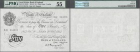 Great Britain: 5 Pounds 1944 P. 342 in condition: PMG graded 55 aUNC.