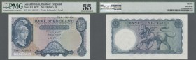 Great Britain: 5 Pounds ND(1957-67) P. 371 in condition: PMG graded 55 aUNC.