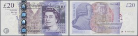 Great Britain: 20 Pounds 2006, P.392a with Low Number EK 13 000003 UNC