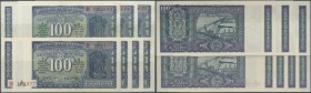 India: set with 7 Banknotes 100 Rupees with Plate letter ”A” and signature: I. G. Patel (1977-1982), P.64d, all in aUNC/UNC condition with pinholes at...