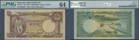 Indonesia: 500 Rupiah ”Tiger Note” ND(1957) P. 52 in condition: PMG graded 64 Choice UNC.