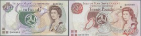 Isle of Man: Set with 4 Banknotes 1, 5, 10 and 20 Pounds ND(1990-2009), P.40b, 41b, 42b, 43b, all in perfect UNC condition (4 pcs.)