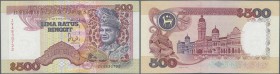 Malaysia: 500 Ringgit ND P. 33, Key note of the series, in condition: XF+ to aUNC.