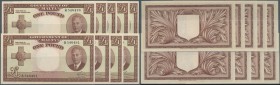 Malta: set of 9 CONSECUTIVE notes 1 Pound ND P. 22 with portrait KGVI in condition: aUNC to UNC. (9 pcs consecutive)
