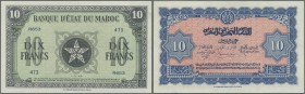Morocco: set of 2 CONSECUTIVE notes 10 Francs 1944 P. 25 in condition: UNC. (2 pcs)