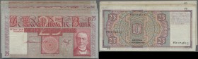 Netherlands: set of 21 banknotes 25 Gulden 2x 1934, 1x 1937, 6x 1938, 2x 1939, 5x 1940, 5x 1941 P. 50, all in similar condition from F to VF. (21 pcs)