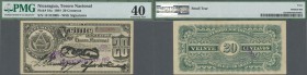 Nicaragua: Tesoro Nacional 20 Centavos 1894, P.18a, lightly toned paper and small tear at upper left margin, PMG graded 40 Extremely Fine