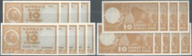 Norway: set of 9 CONSECUTIVE notes 10 Kroner 1972 P. 31f in condition: UNC. (9 pcs consecutive)