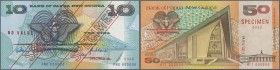 Papua New Guinea: set of 2 Specimen notes 10 and 50 Kina (ND1981-91) P. 9s, 11s, both in condition: UNC. (2 pcs)