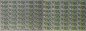 Papua New Guinea: very rare uncut sheet of 35 pcs 2 Kina Specimen P. 16s in condition: UNC. (35 pcs uncut)