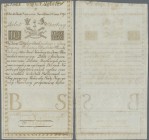 Poland: 10 Zlotych 1794, P.A2a with watermark lines in excellent condition, just a few minor spots and lightly toned paper, otherwise perfect. Very ra...