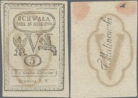 Poland: 5 Groszy 1794, P.A8 with watermark ”V”, very nice condition for it's age with a few minor spots and lightly traces of glue on back. Condition:...