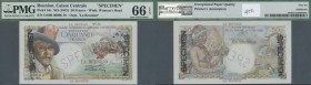 Réunion: 50 Francs ND(1947) Specimen P. 44s, PMG graded 66 Gem UNC EPQ.