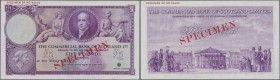 Scotland: 5 Pounds ND(1949-57) Specimen P. S333s, light center fold and light handling in paper, condition: XF-.